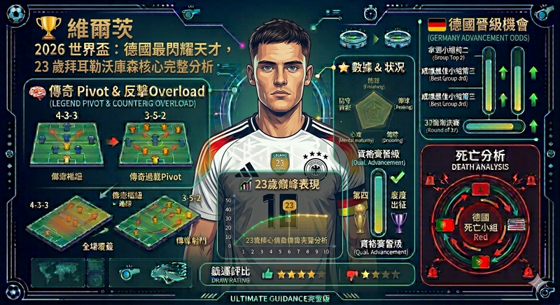 維爾茨 Florian Wirtz 2026 世界盃｜德國最閃耀天才，23 歲拜耳勒沃庫森核心完整分析