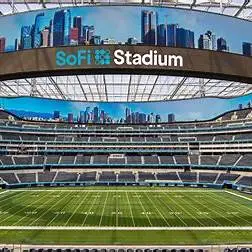 SoFi Stadium 內部看台與 Infinity Screen,2026 世界盃洛杉磯場館