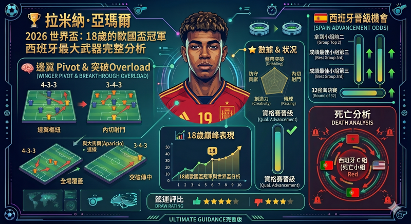 拉米納·亞瑪爾 2026 世界盃｜18 歲的歐國盃冠軍，西班牙最大武器完整分析