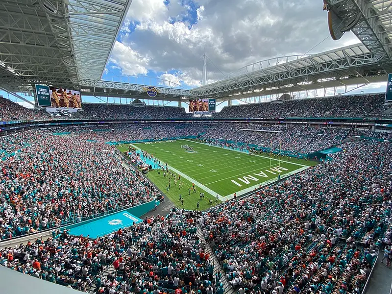 Hard Rock Stadium 內部看台(Miami Stadium|2026 世界盃觀賽體驗)