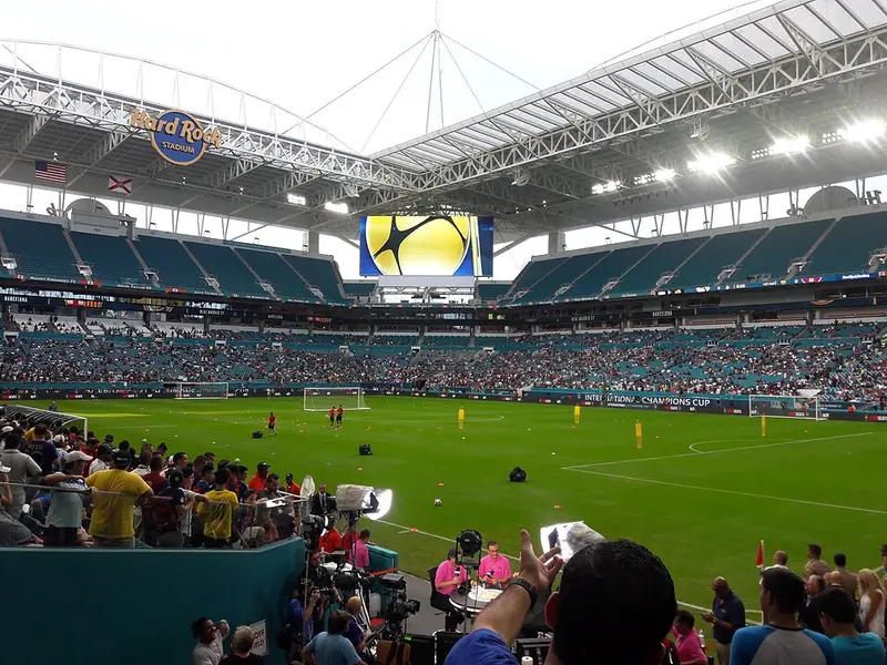 Hard Rock Stadium(Miami Gardens)外觀角度二(FIFA 2026 世界盃 Miami Stadium)