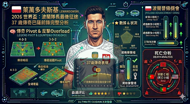 萊萬多夫斯基 Lewandowski 2026 世界盃｜波蘭隊長最後征途，37 歲傳奇巴薩前鋒完整分析